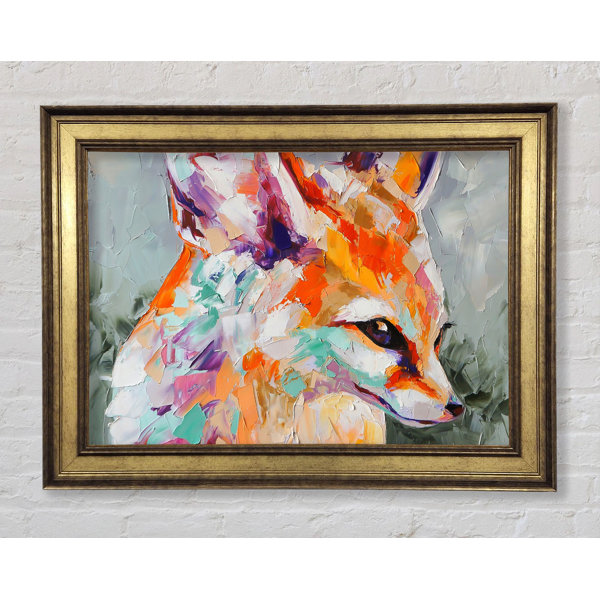 Bright Star Vibrant Fox Gemälde Einzelner Bilderrahmen Kunstdrucke